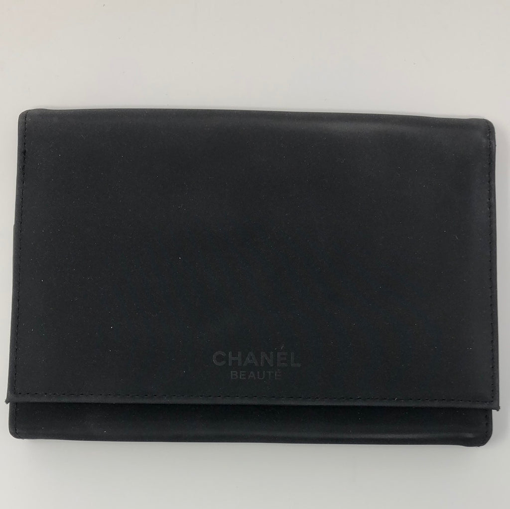 Vintage: Chanel Beaute Black Tri- Fold Brush Holder