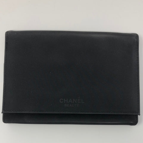 Vintage: Chanel Beaute Black Tri- Fold Brush Holder