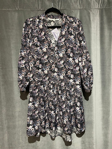 Veronica Beard 3/4 Sleeve Floral Print Dress