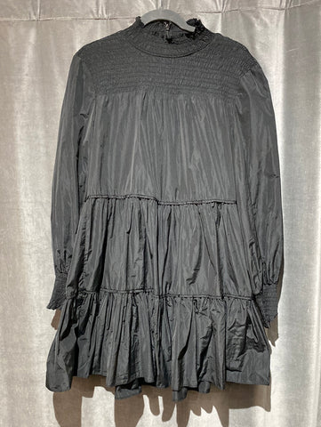 Veronica Beard Black Long Sleeve 'VIGORE' Mini Dress