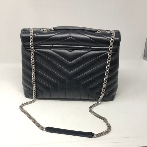 YSL Black Medium Matelesse Lou Lou Bag