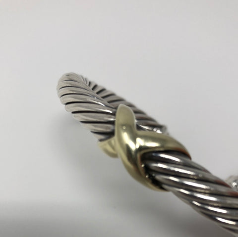 David Yurman X Bracelet with 14K Gold