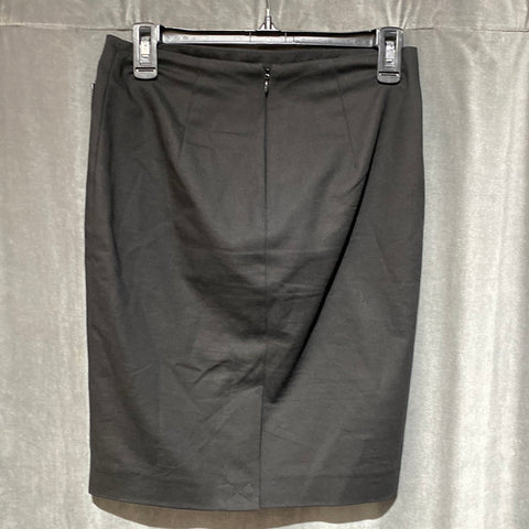 Club Monaco Black Skirt with Leather Pockets