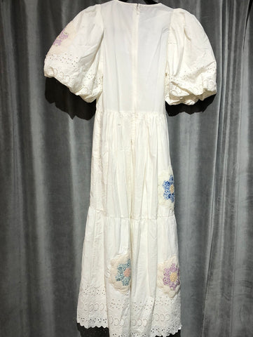 Sea New York 'ADA' Floral Puff Sleeve Smocled Mini Dress