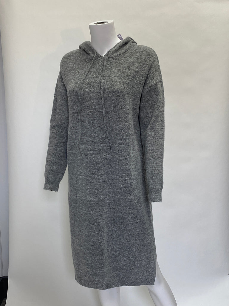 Urban Outfitters Grey Oversized Hooded Sweater Dress