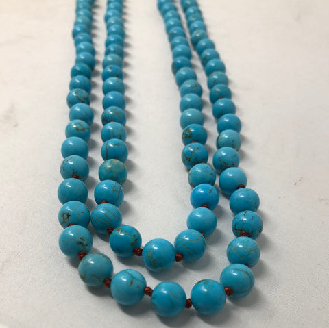BEADS: Turquoise Extra Long Necklace