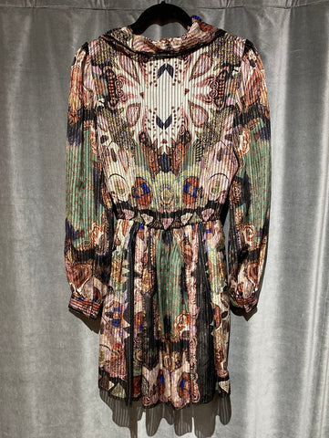ETRO Long Sleeve Short Elastic Waist Dress