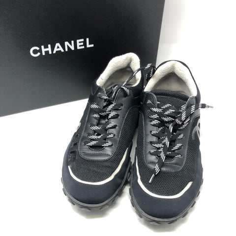 Chanel Black and White Sneaker