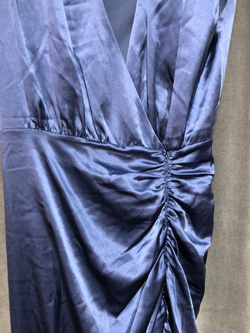 Veronica Beard Silk Like Shoulder Pad Sleeveless Assymmetrical 'CASALA' Dress