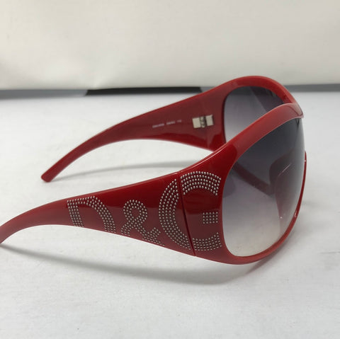 VINTAGE: D&G red plastic 8008 racer sunnies