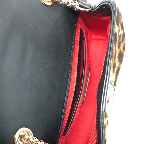 Christian Louboutin Sweet Charity Leopard Bow Mini Bag