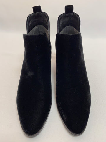Sigerson Morrison Black Velvet Ankle Boots