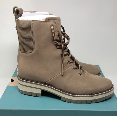 Toms Frankie Combat Boot In Neutral Tan (water resistant)