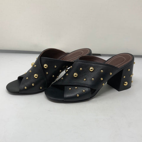 See by Chloe Abby Black Crisscross Sandals Mules