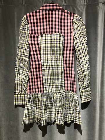 ASOS Plaid Collared Long Sleeve Mini Dress