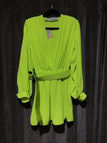 OFF WHITE C/O VIRGIL ABLOH Neon Belted WOMAN Dress