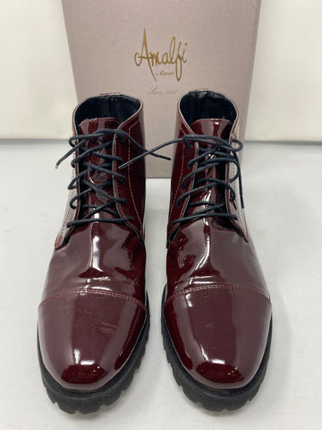 Amalfi by Rangoni Bordeaux Patent Leather Bootie