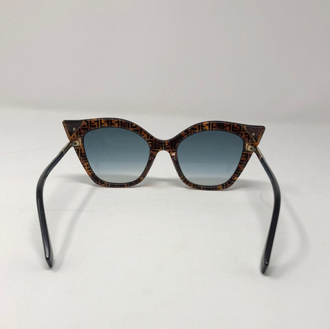 Fendi FF Sunnies with Crystal Cat Eye