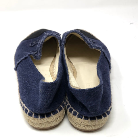 Chanel Dark Denim Espadrile with Black Toe