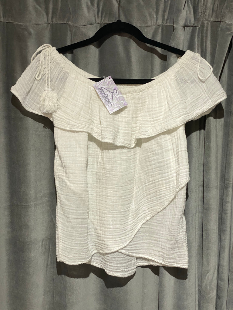 Redhaute White Short Sleeve Top