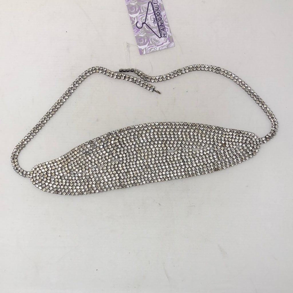 VINTAGE: Chrystal charm Chain BELT