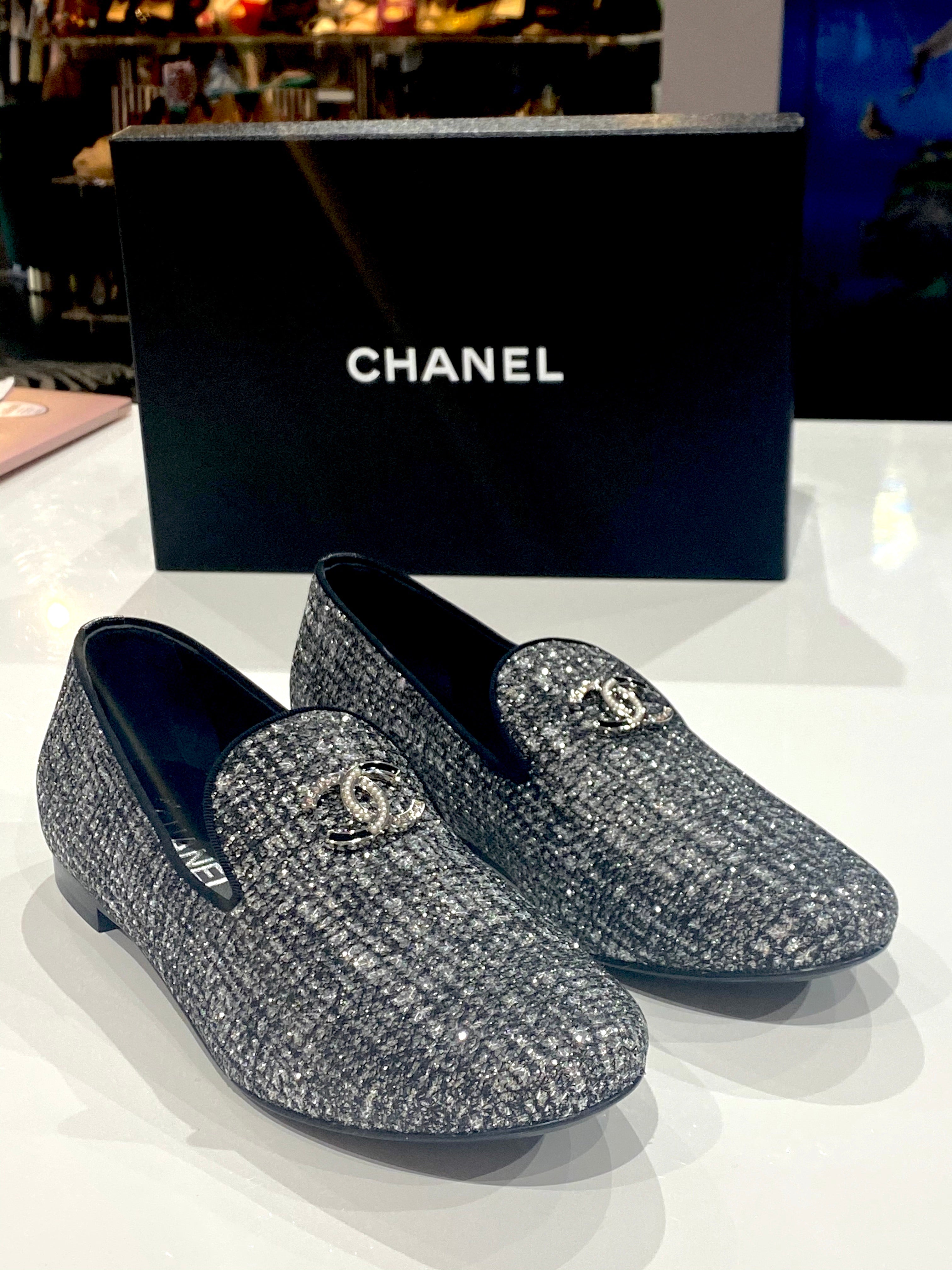 Chanel Loafer with Pearl Chain – The Hangout