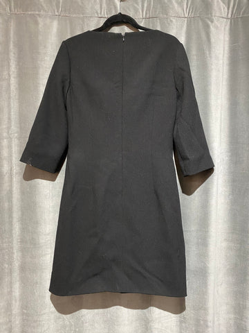 Michael Kors Black Three Quarter Sleeve Shift Dress