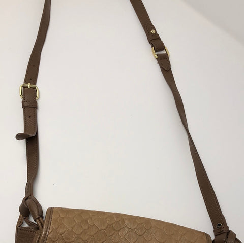 Vince Camuto Brown Fringe Lether Crossbody Bag