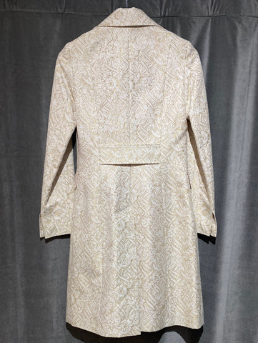 Dolce & Gabbana Jacquard Cream and Gold Coat