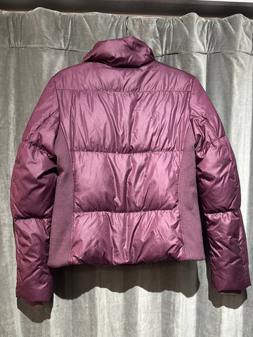 Theory Purple Collared Puffer Jacket