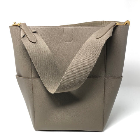 Celine Seau Sangle Leather Large Tote Bag