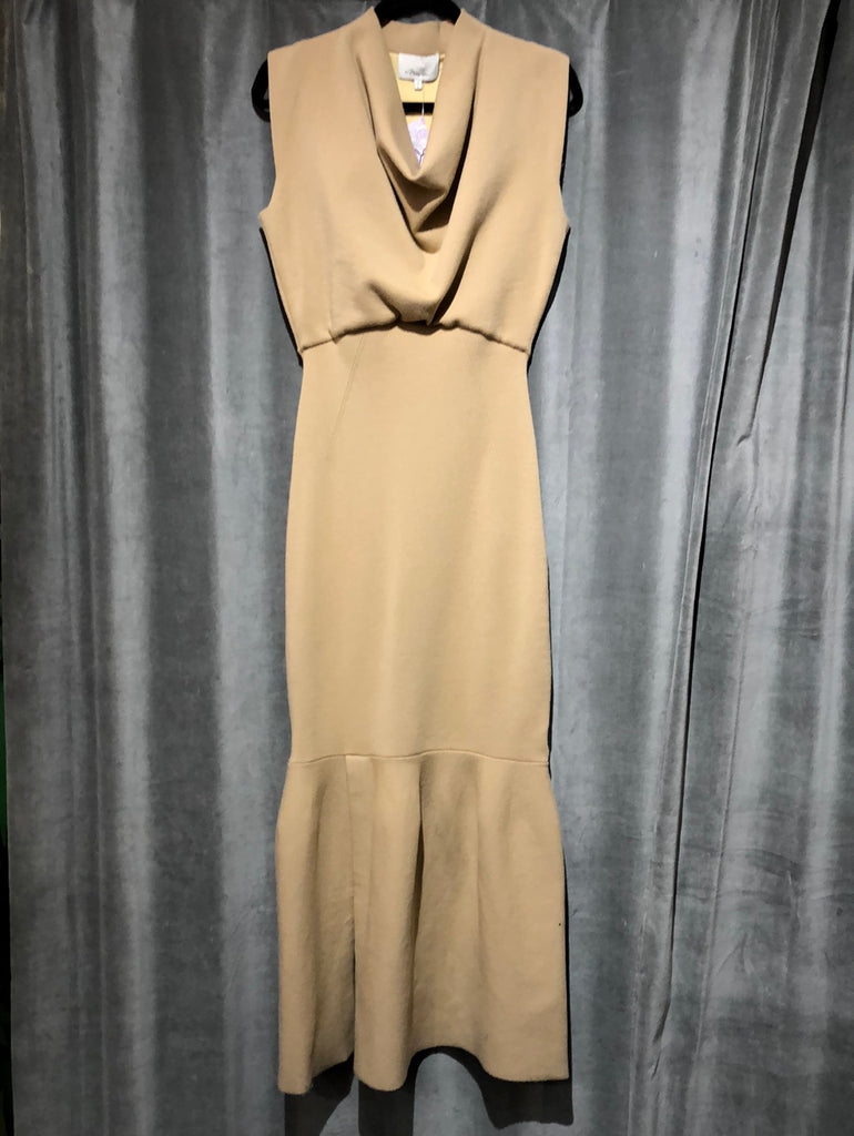 Phillip Lim Camel cowel neck stretch knit gown