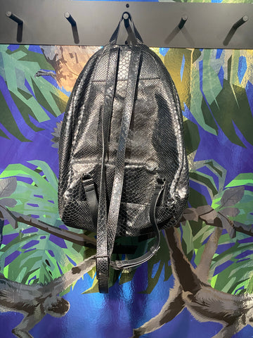 Stella McCartney Flabellla Python Silver Hardware Backpack