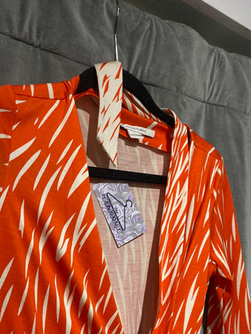 diane von furstenberg orange dress