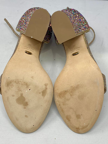 Sergio Rossi Multi Color Glitter Sandal