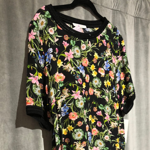 Gerard Darel Black Floral Short sleeve 