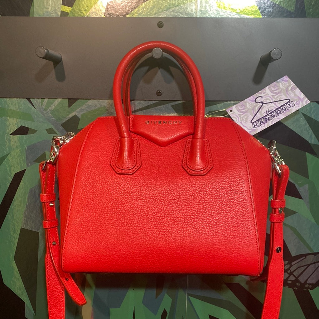 Givenchy Red Mni Top Handle Bag