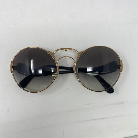 Prada PR55TS Sunglasses Pale Gold Silver w/Green Grey Lens ZVN4J1 SPR55T PR 55TS SPR 55T