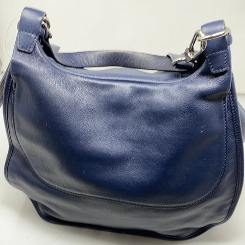 Vintage: Longchamp Navy Leather Crossbody Bag