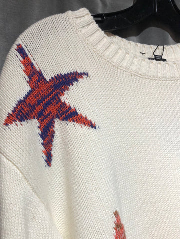 Rails White star and heart print sweater