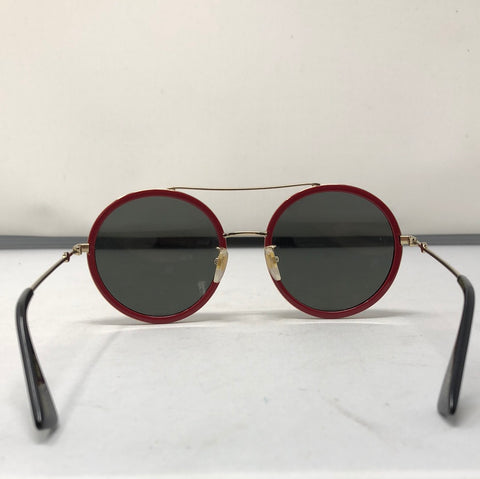 Gucci Red Circle oversized Bling Sunnies
