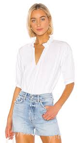 Joie White Saila blouse