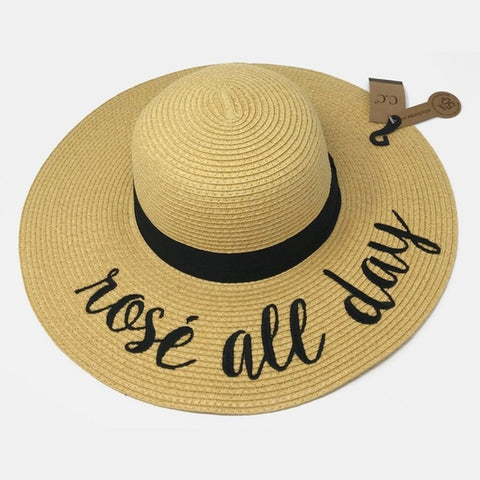 Rose All Day Straw Sun Hat